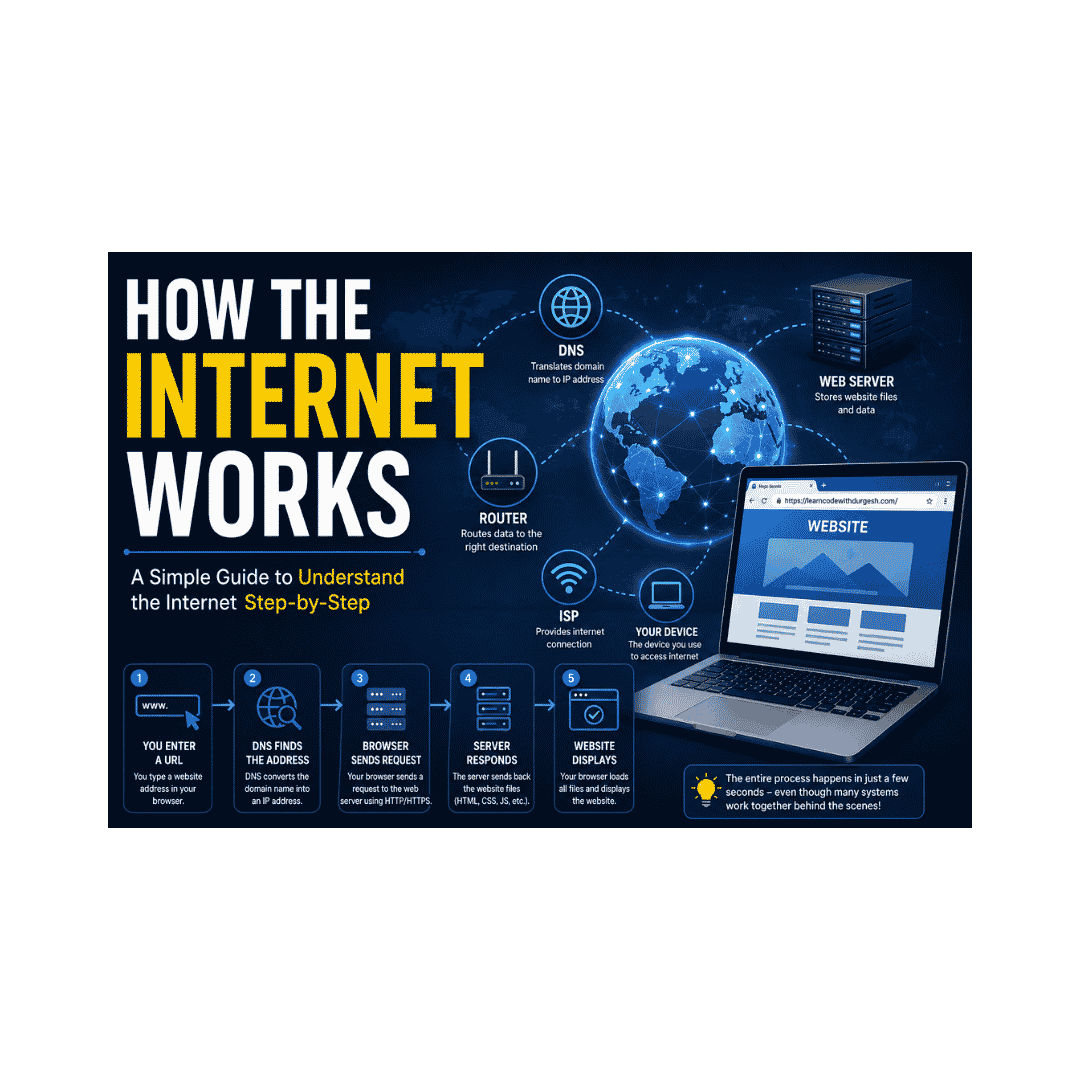 How the Internet Works (Beginner to Advanced Guide)