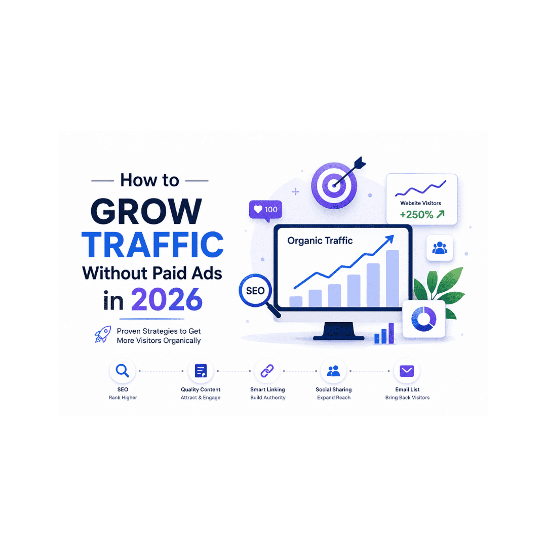 How to Grow Website Traffic in 2026 Without Spending Money on Ads